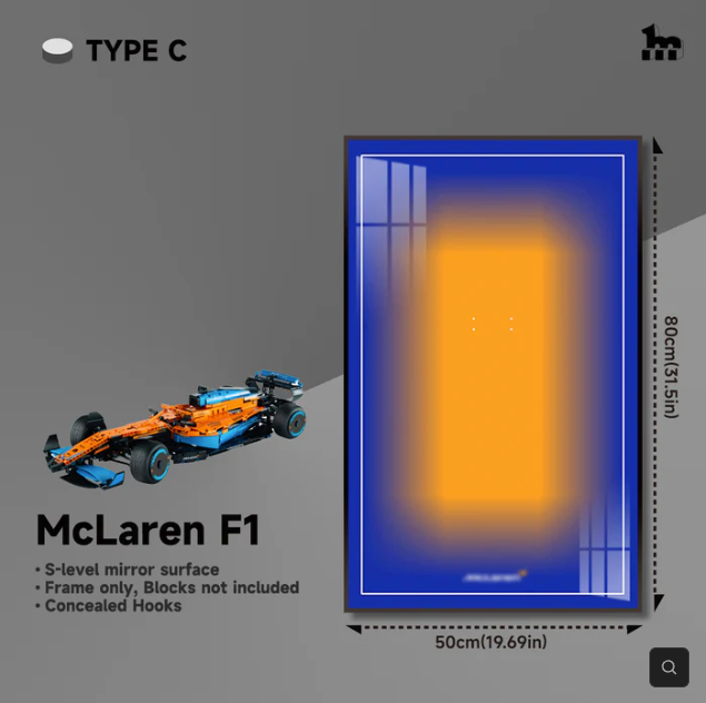 Display Rahmen für LEGO® TECHNIC™ für McLaren F1 42141