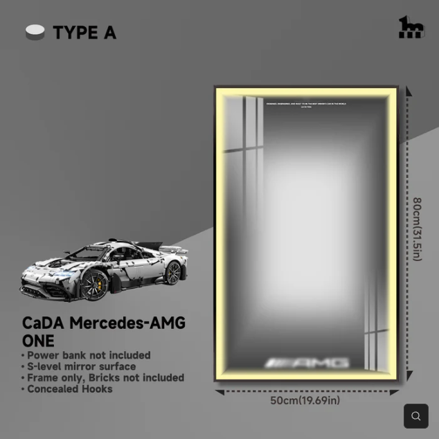 Display Rahmen für CADA Mercedes AMG ONE