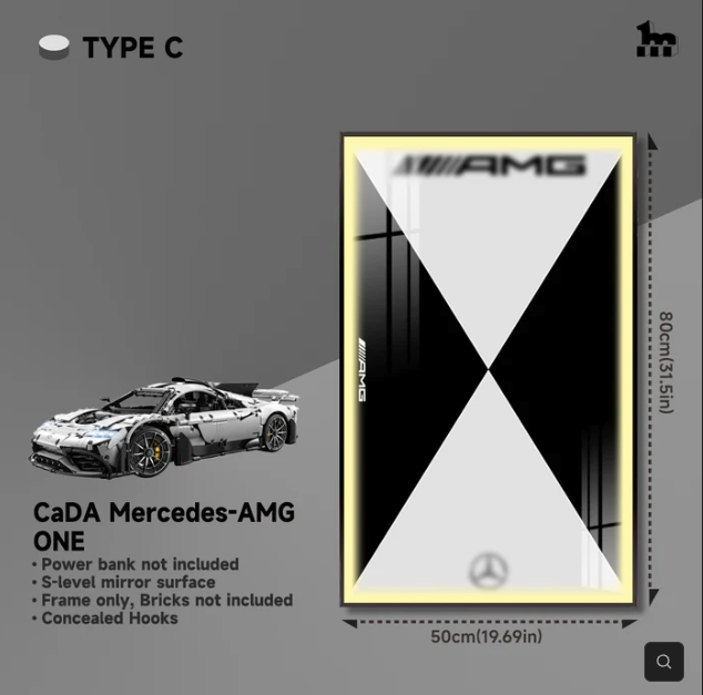 Display Rahmen für CADA Mercedes AMG ONE