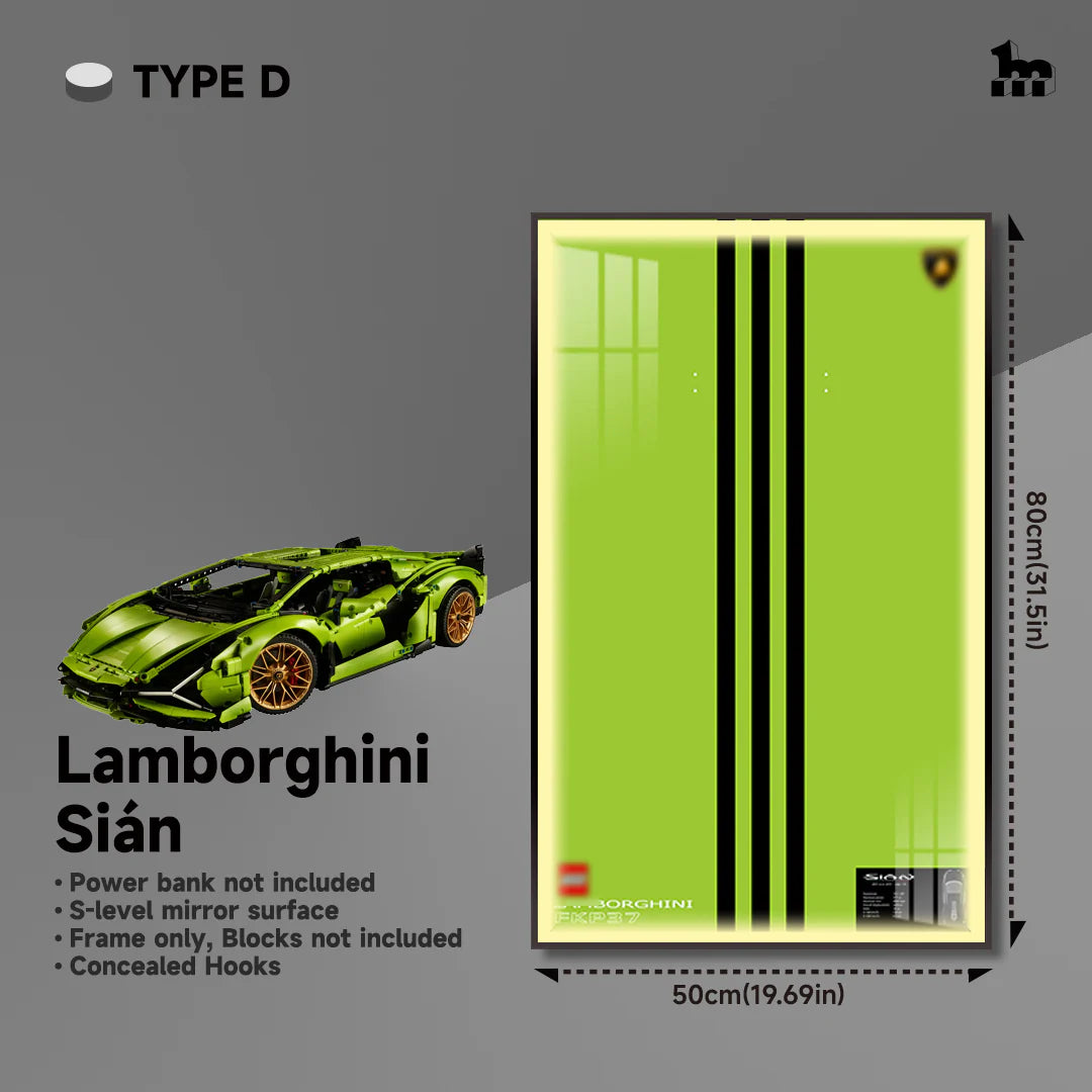 Display Rahmen für LEGO® TECHNIC™ Lamborghini Sián FKP 37