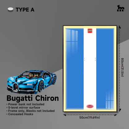 Display Rahmen für LEGO® TECHNIC™ Bugatti Chiron
