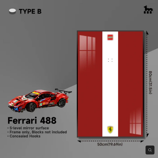 Display Rahmen für LEGO® TECHNIC™ Ferrari 488 42125
