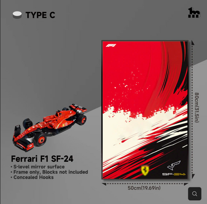 Display Rahmen für LEGO® TECHNIC™ Ferrari F1 SF-24 (42207)