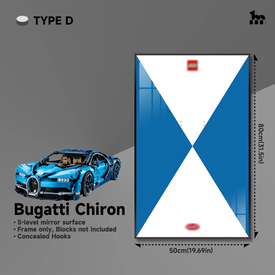Display Rahmen für LEGO® TECHNIC™ Bugatti Chiron