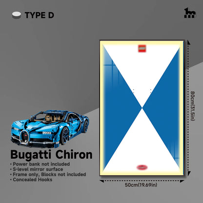 Display Rahmen für LEGO® TECHNIC™ Bugatti Chiron