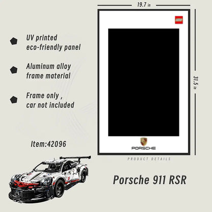 Display Rahmen für LEGO® TECHNIC™ Porsche 911 RSR 42096