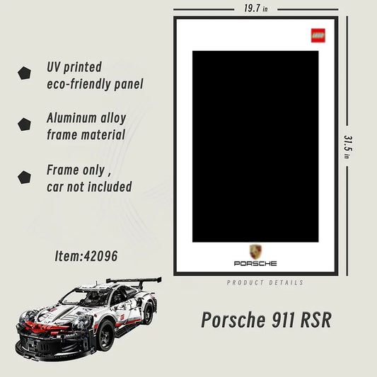 Display Rahmen für LEGO® TECHNIC™ Porsche 911 RSR 42096
