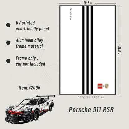 Display Rahmen für LEGO® TECHNIC™ Porsche 911 RSR 42096